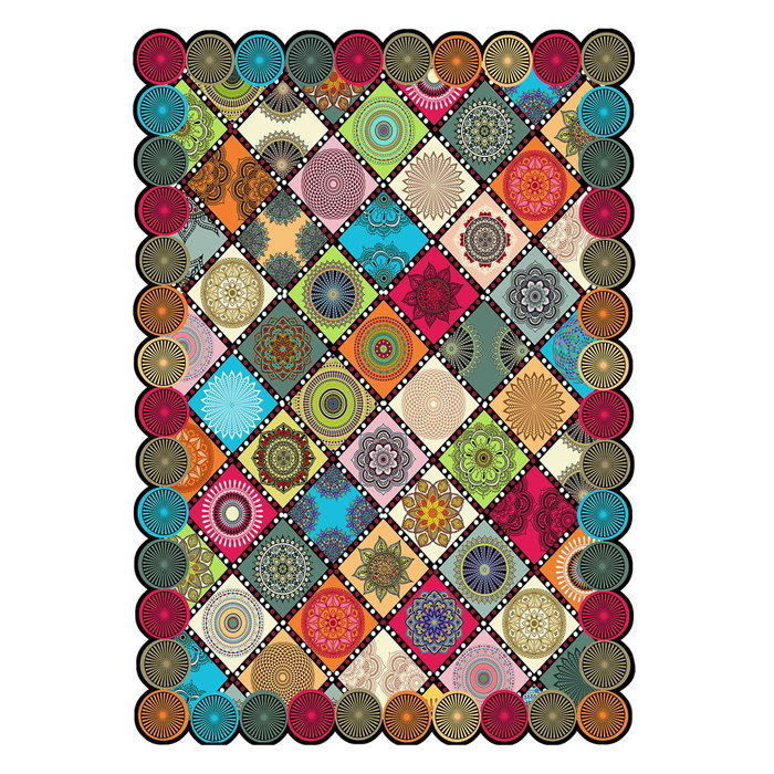 Conceptum Alfombra de Impresión Digital 3D Multicolor 60 x 100 cm